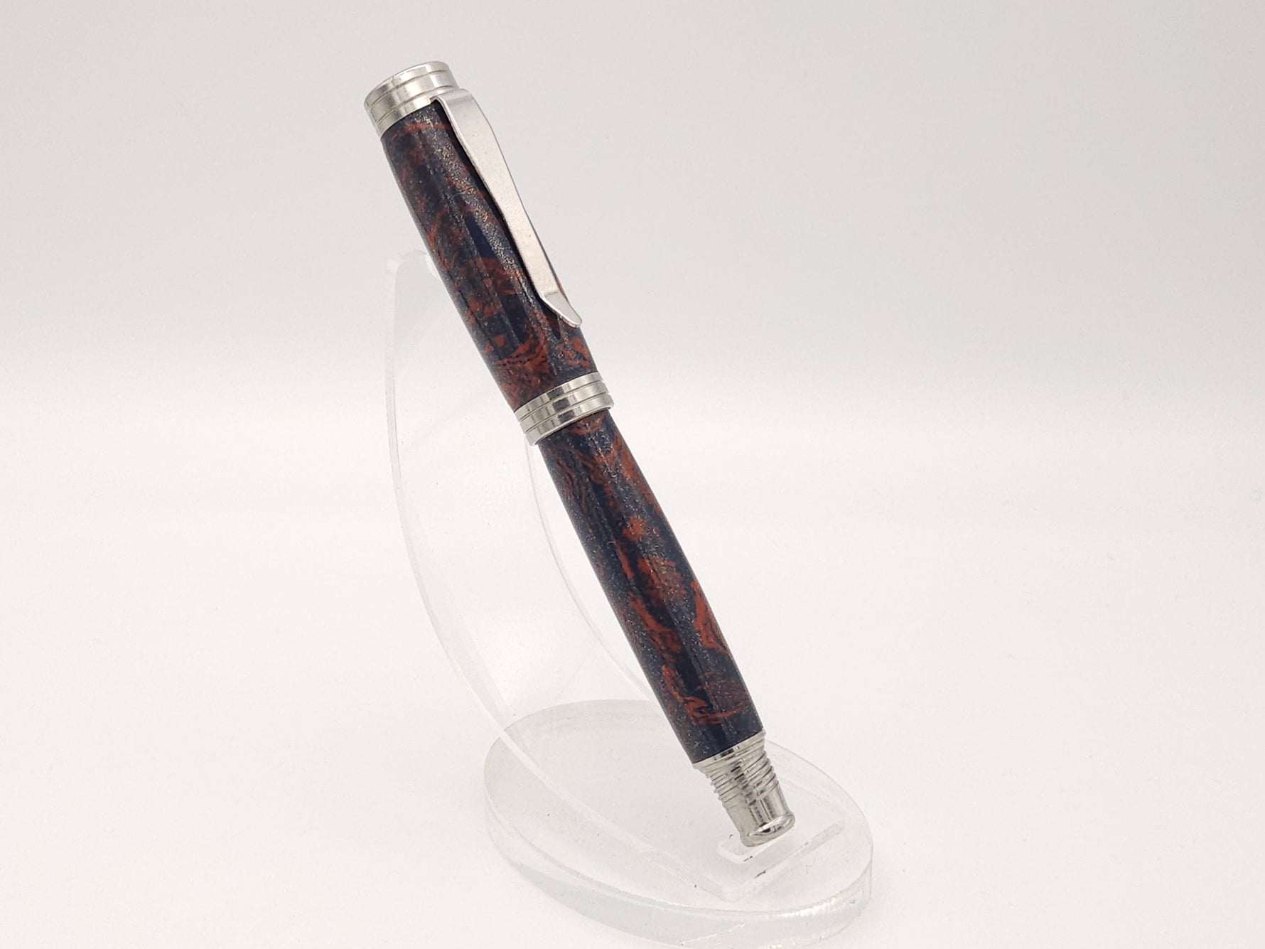 Blue Steel & Copper M3 Desire Rollerball Pen image 2