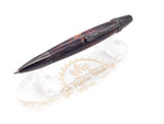 Polaris Black Titanium Ballpoint Pen | Blue, Red, & Gold Acrylic Resin image 1