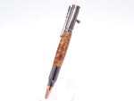 Maple Burl & Green Resin Bolt Action Ballpoint Pen image 9