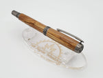 Bethlehem Olive Wood Rollerball in Antique Silver Finish image 2
