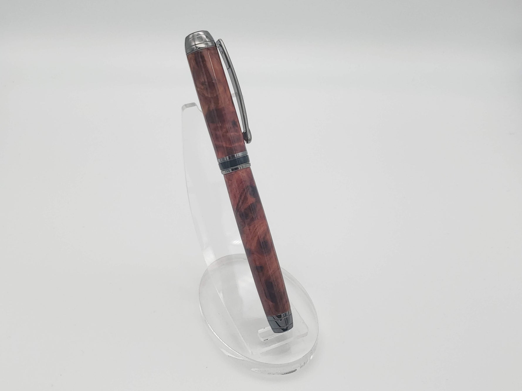 Maple Burl on Gun Metal Mistral Rollerball image 6