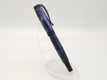 Grape Vines Diamond Knurl Black Chrome Rollerball Pen image 2