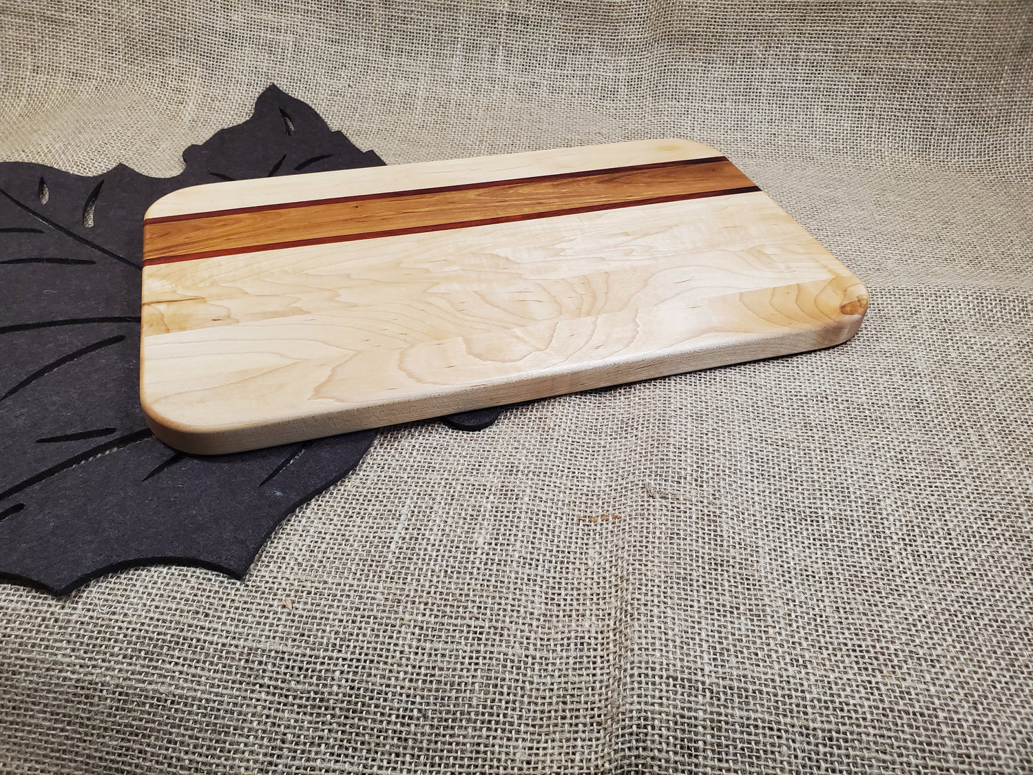 Maple, Cherry & Padauk Cutting Board image 0