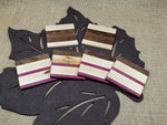 6pc Coaster Set- Maple, Walnut & Purpleheart image 0