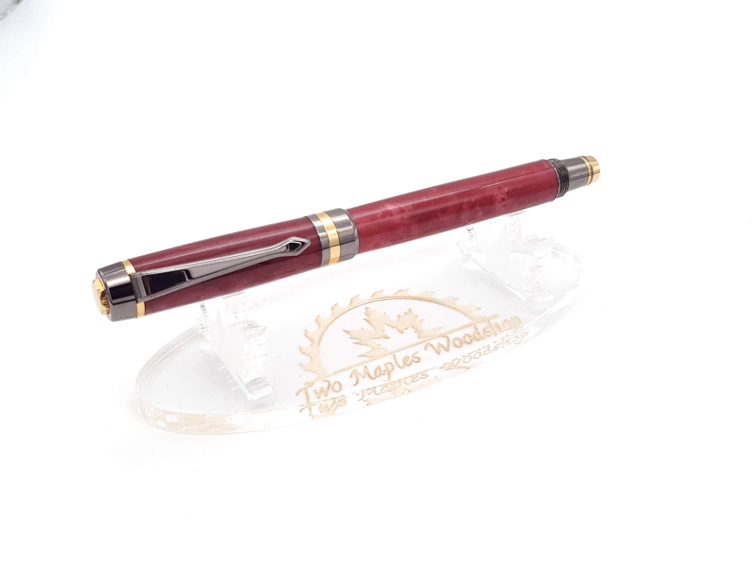 Classic Elite2 24k Gold & Gun Metal Fountain Pen image 1