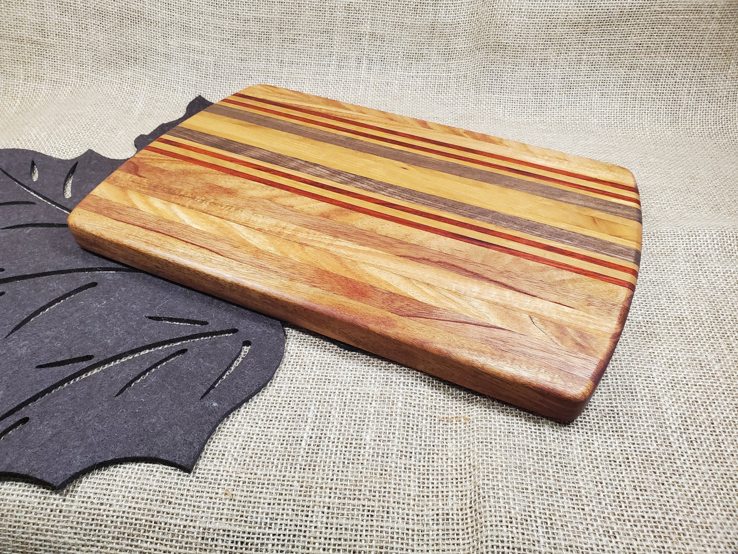 Mahogany, Cherry, Walnut & Padauk Cutting Board image 1