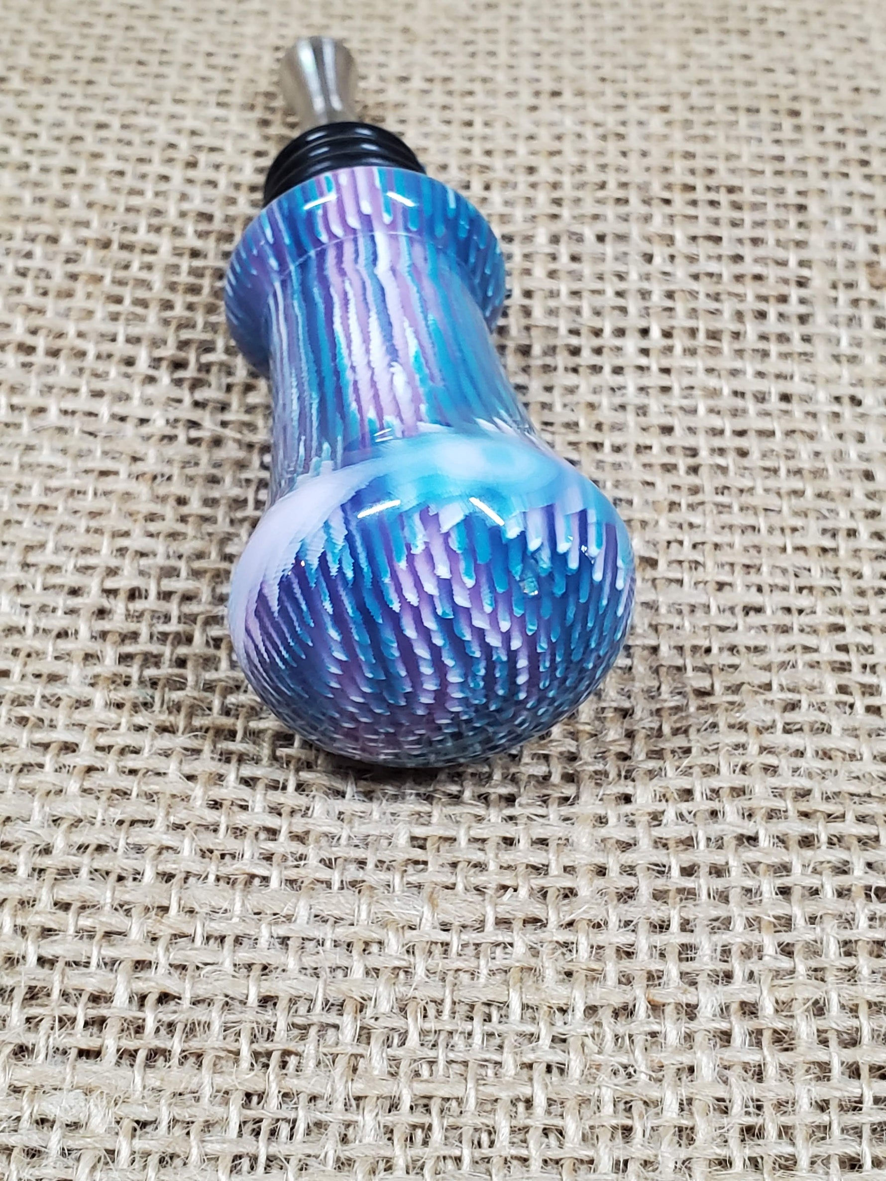 Exotic hardwood and acrylic bottle stoppers made with stainless steel image 9