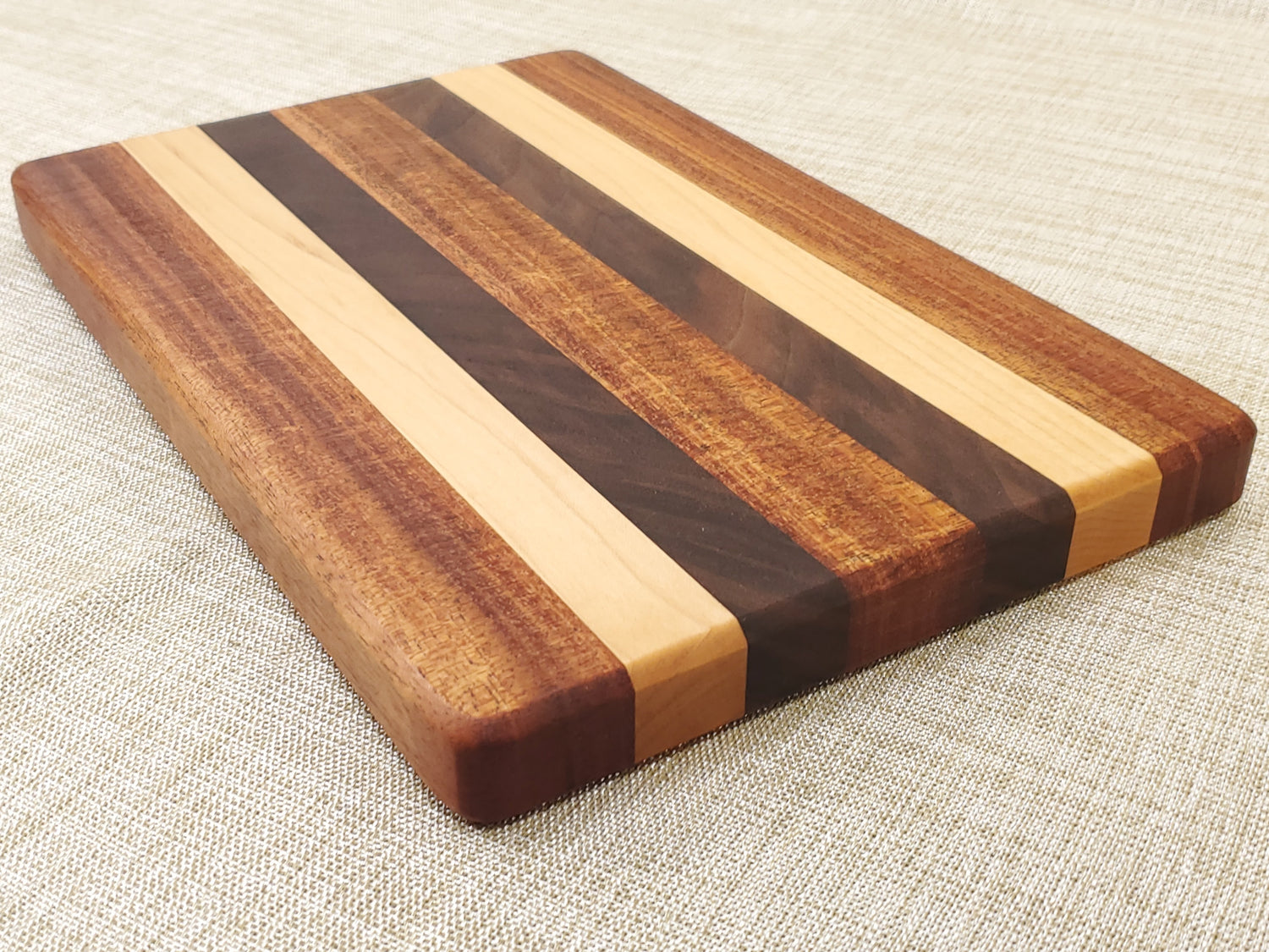 Mahogany, Walnut & Maple Cutting Board image 1