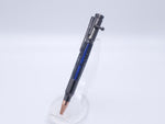 Thin Blue Line Bolt Action 30 Cal Ballpoint Pen in Gun Metal Finish image 3