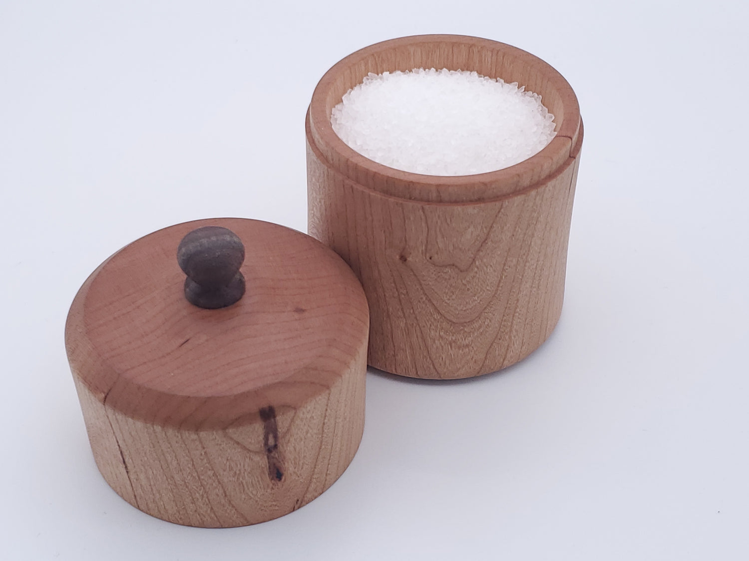 Cherry & Walnut Salt Cellar image 0