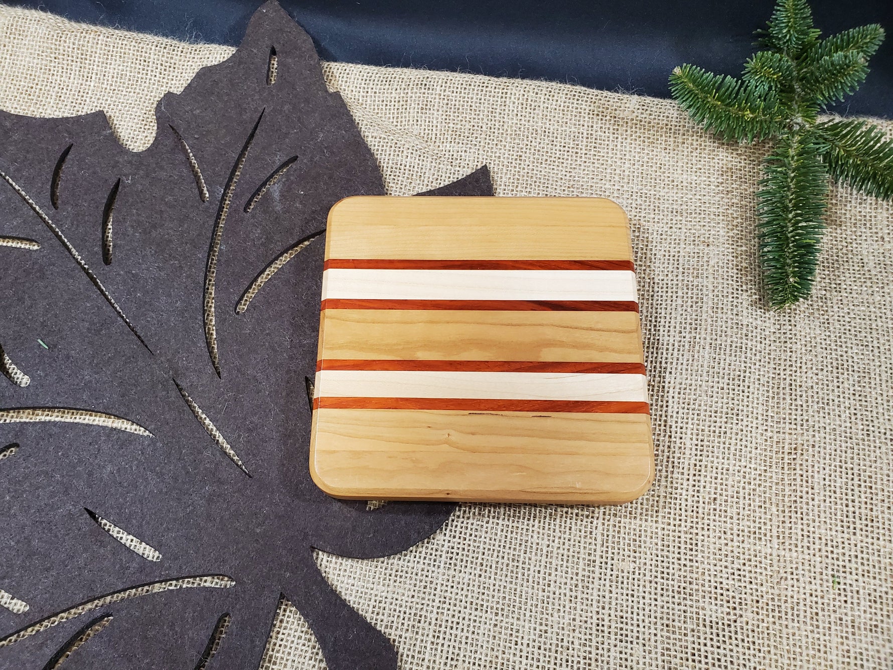 Cherry, Padauk, & Maple Trivet image 3