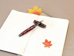 Fountain Pen  | Red Swirl Virage Gun Metal image 1
