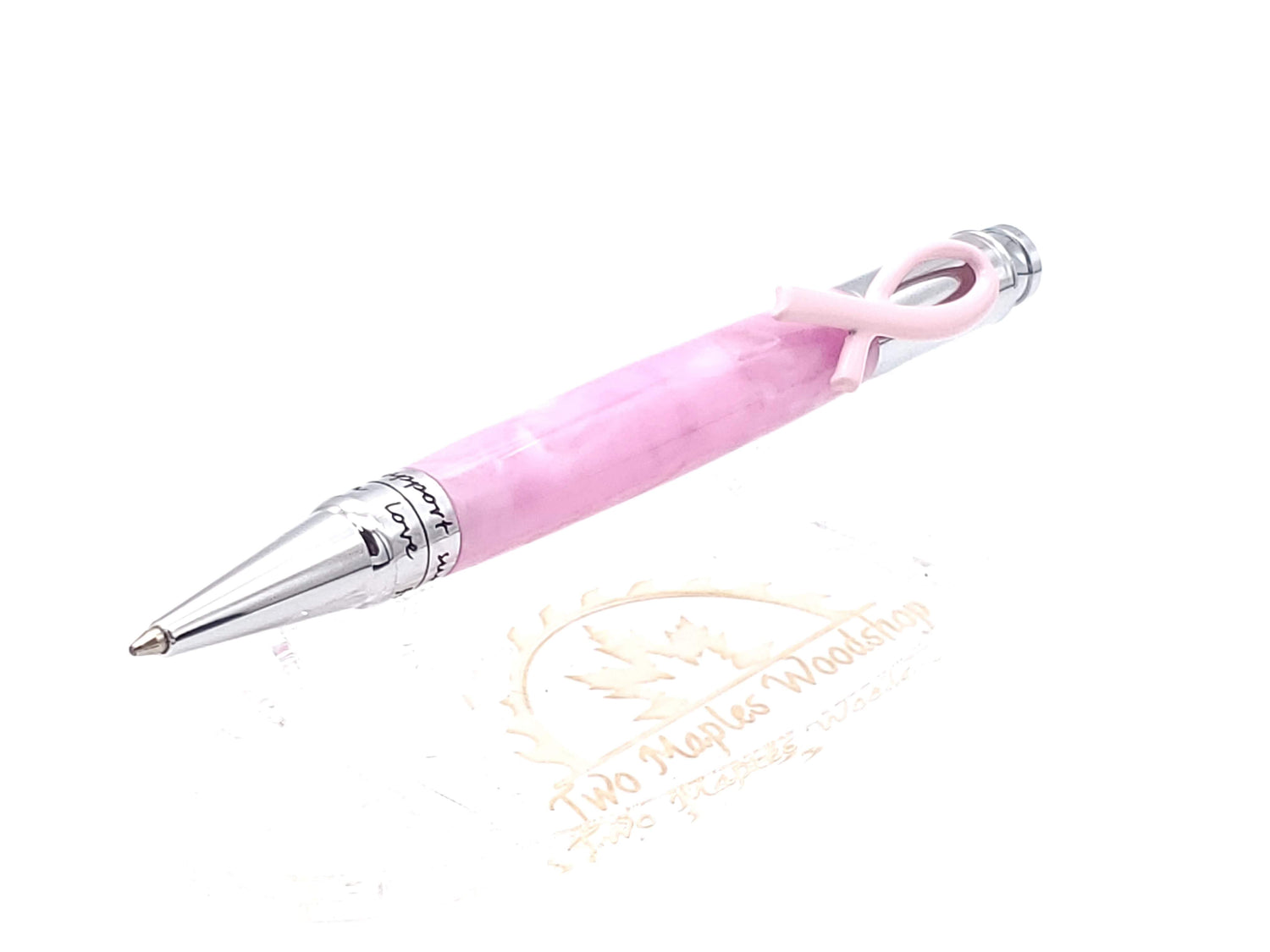 Hope Breast Cancer Pen- Hot Pink Pearl image 0