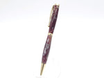 Crimson & Silver Acrylic Ballpoint Twist Pen image 4