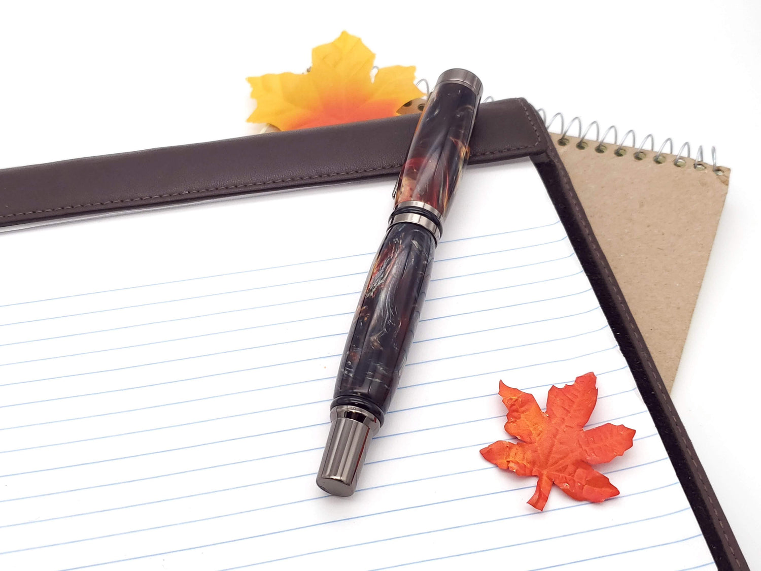 Cameron Fountain Pen in Gun Metal Finish image 1