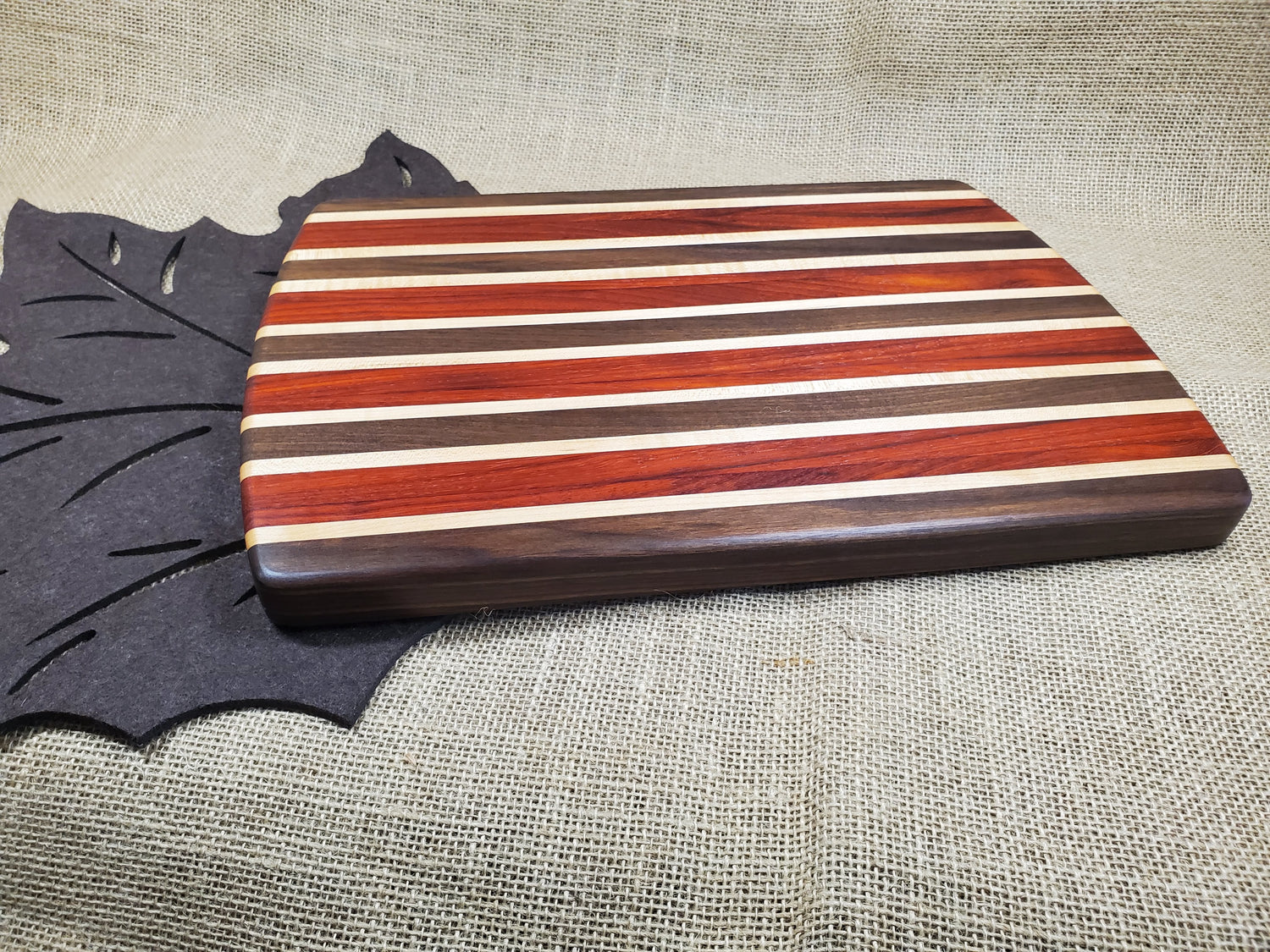 Walnut, Padauk & Maple Cutting Board image 2
