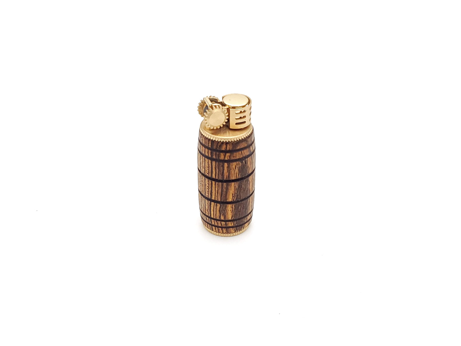 Vintage Whiskey Barrel Wooden Lighter, 1940's Trench Lighter image 1