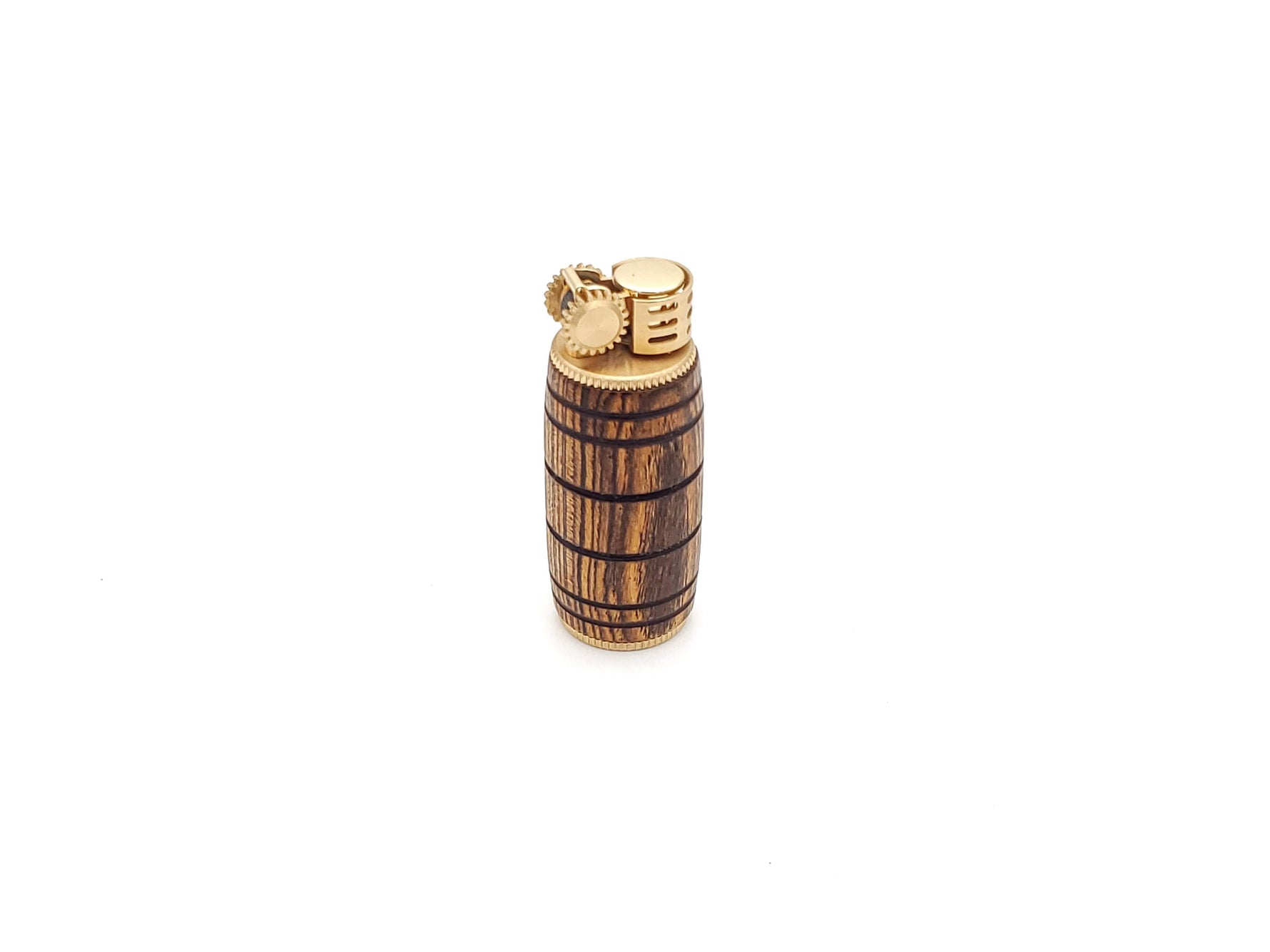 Vintage Whiskey Barrel Wooden Lighter, 1940's Trench Lighter image 1