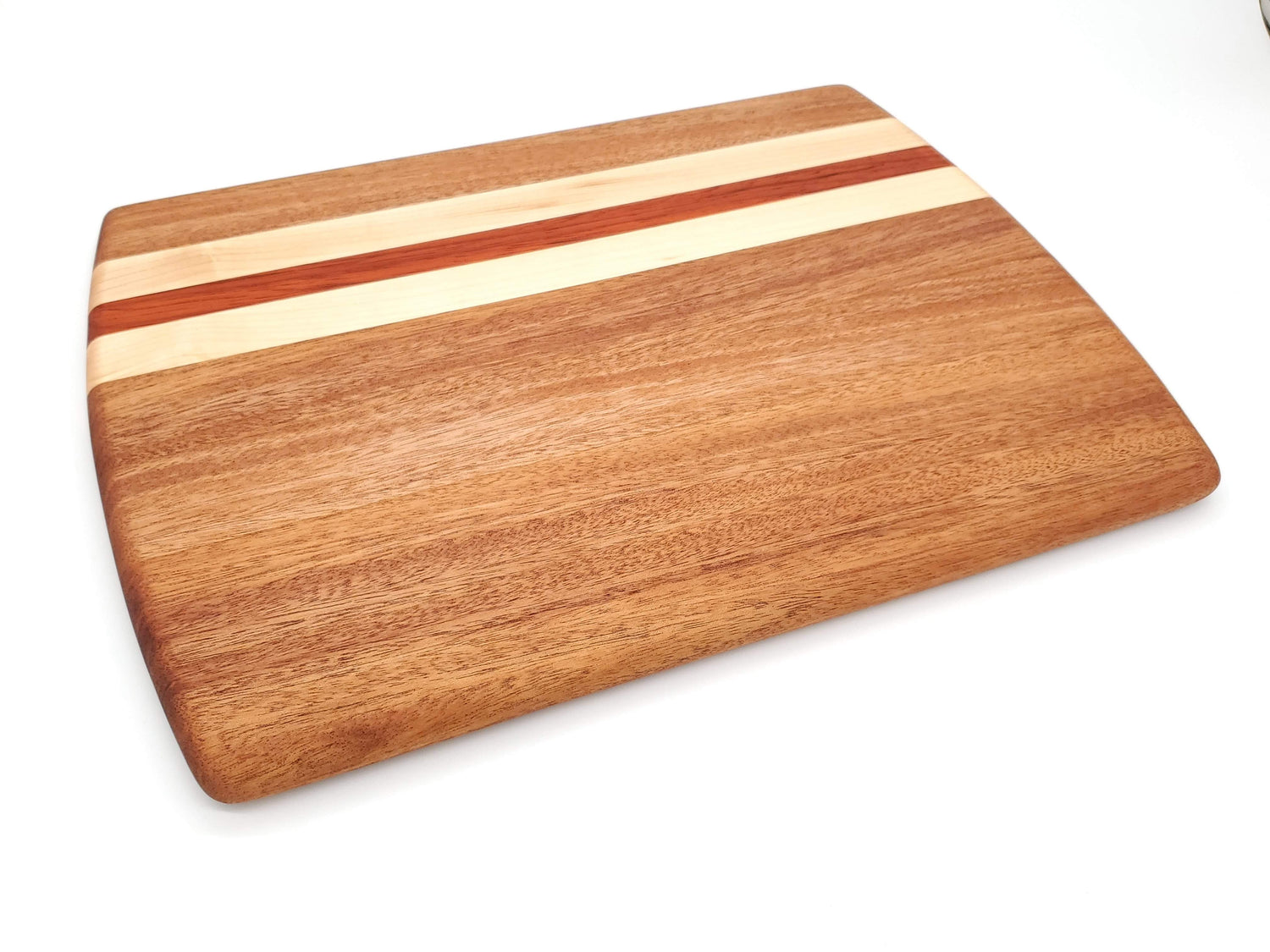 Mahogany, Maple  & Padauk Cutting Board image 0