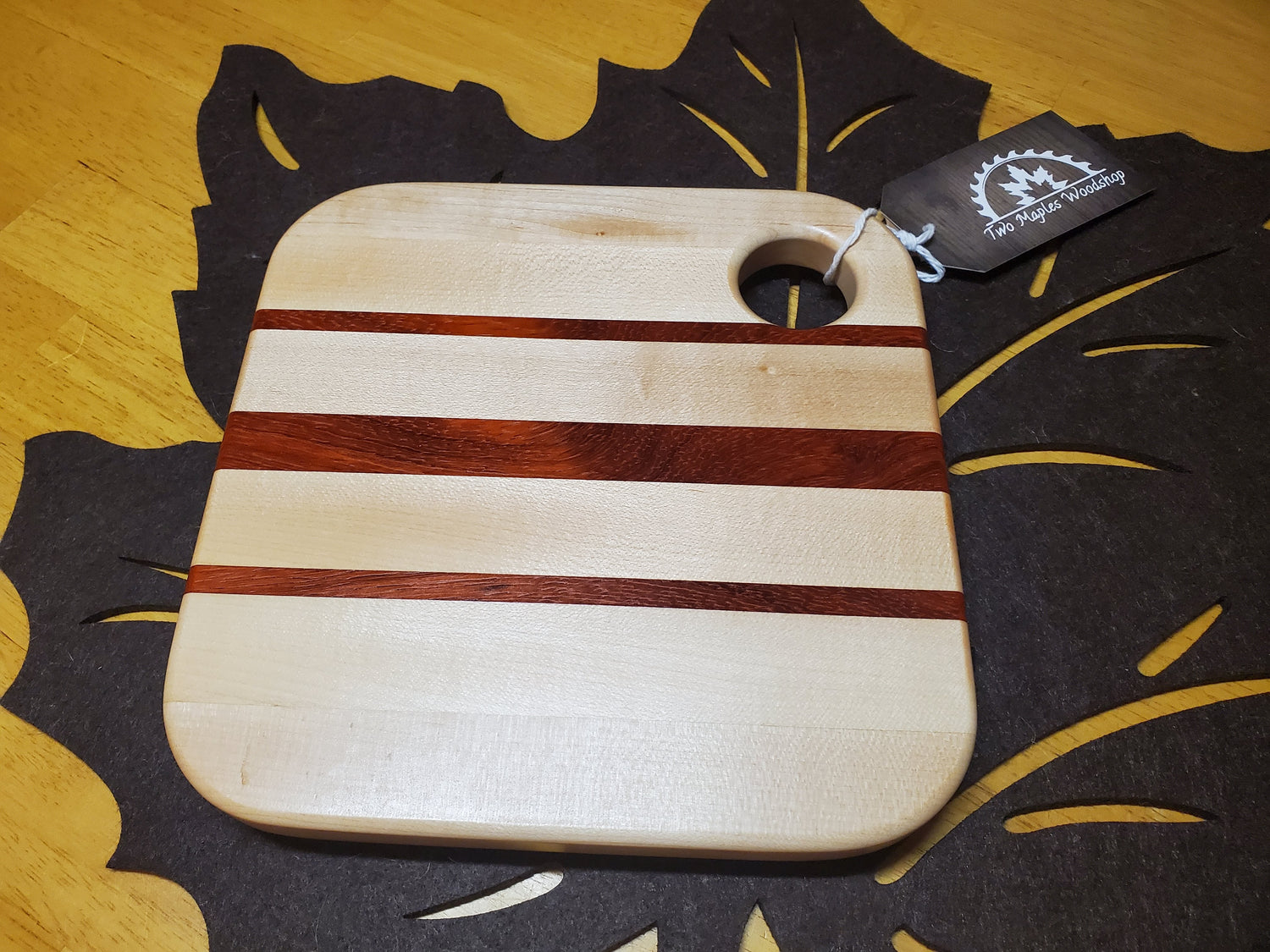 Trivet- Maple, Padauk image 0