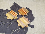 6pc Coaster Set- Cherry, Mahogany, Walnut & Padauk image 0