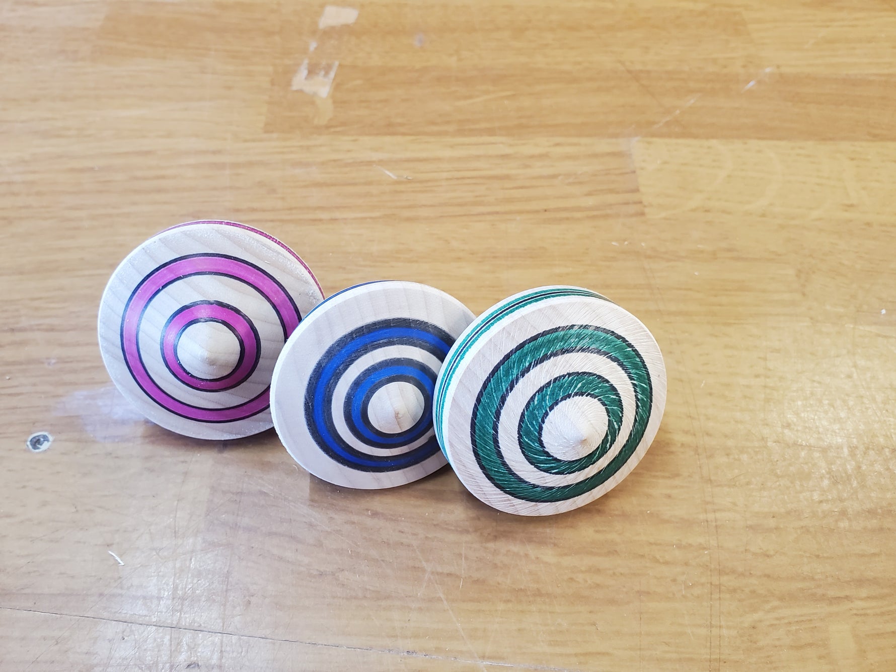 Wooden Spin Tops image 7