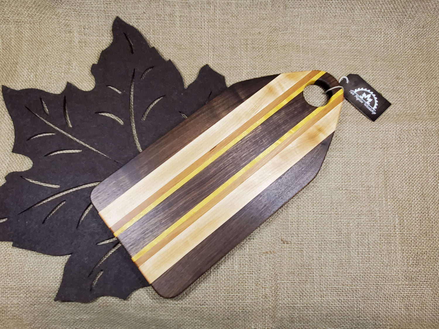 Walnut, Maple & Yellowheart Charcuterie Board image 0