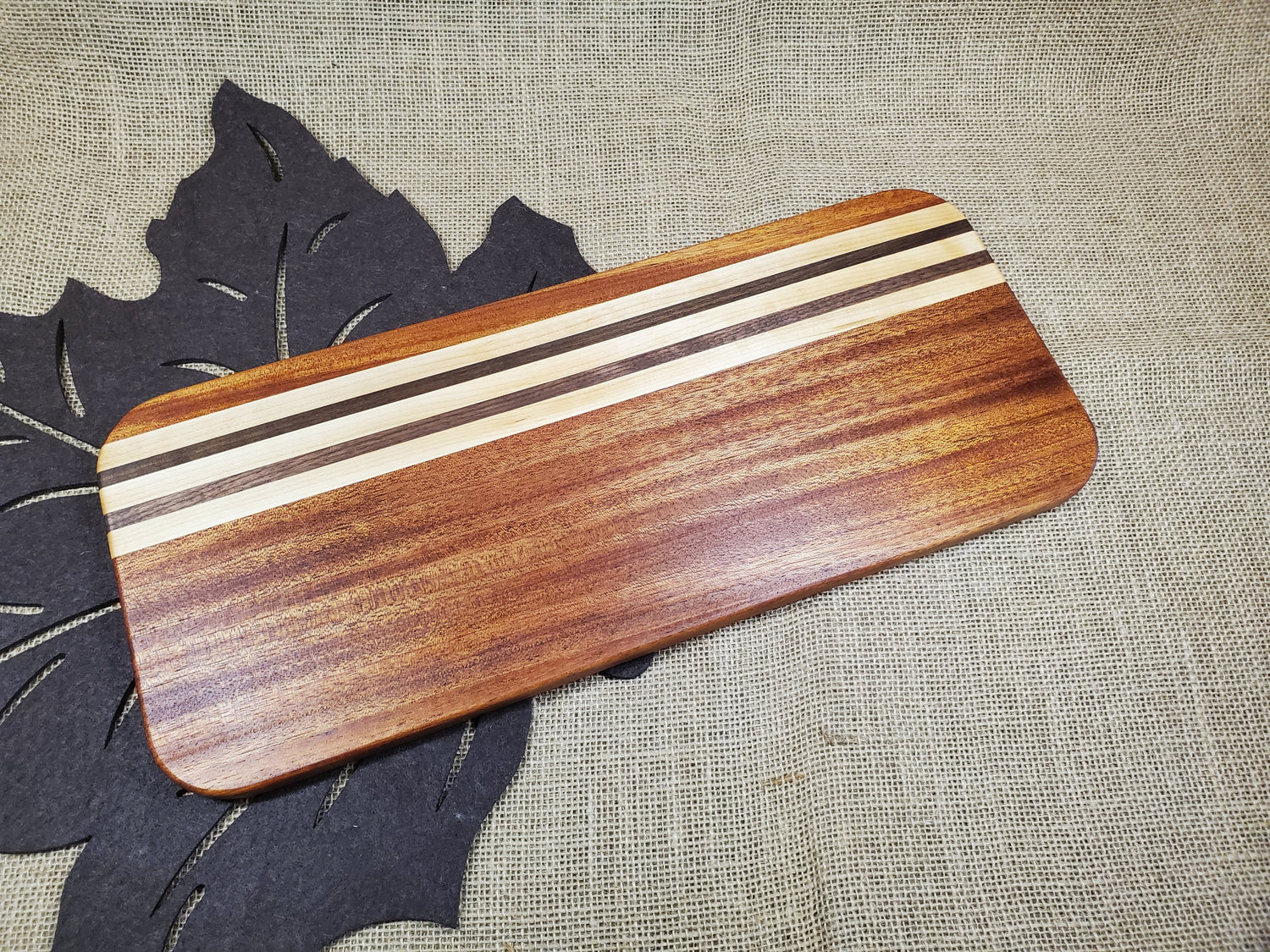 Mahogany, Maple & Walnut Cutting Board image 1