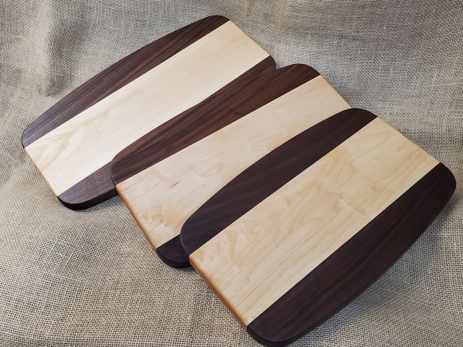 Walnut & Maple Oval Cutting Boards image 2