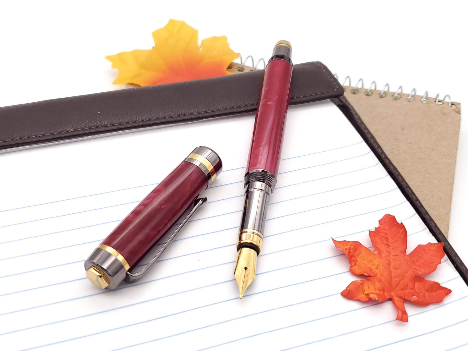 Classic Elite2 24k Gold & Gun Metal Fountain Pen image 0