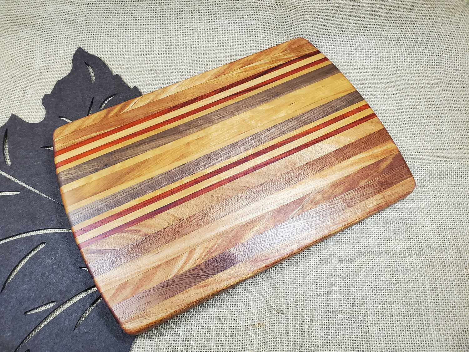 Mahogany, Cherry, Walnut & Padauk Cutting Board image 0