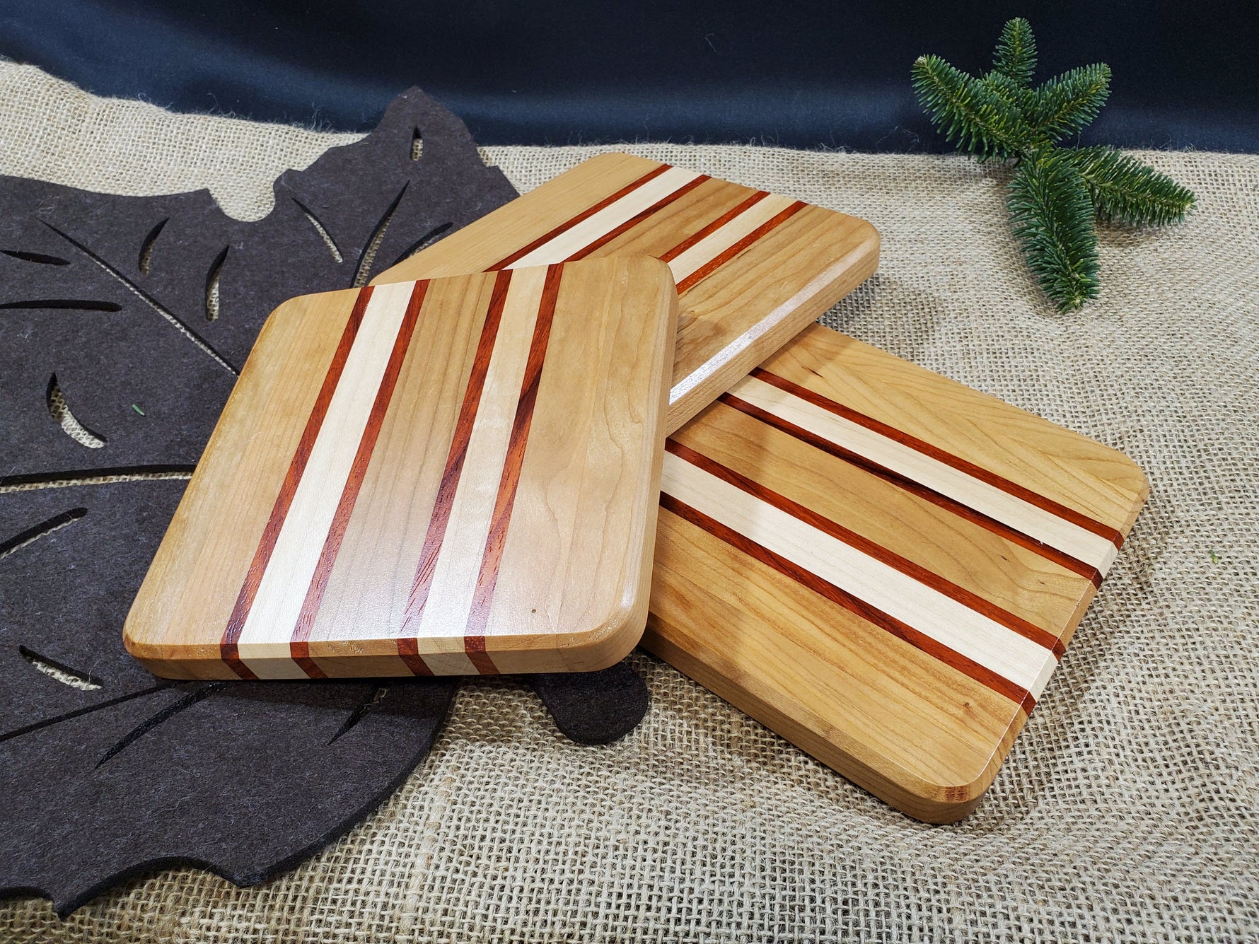 Cherry, Padauk, & Maple Trivet image 1