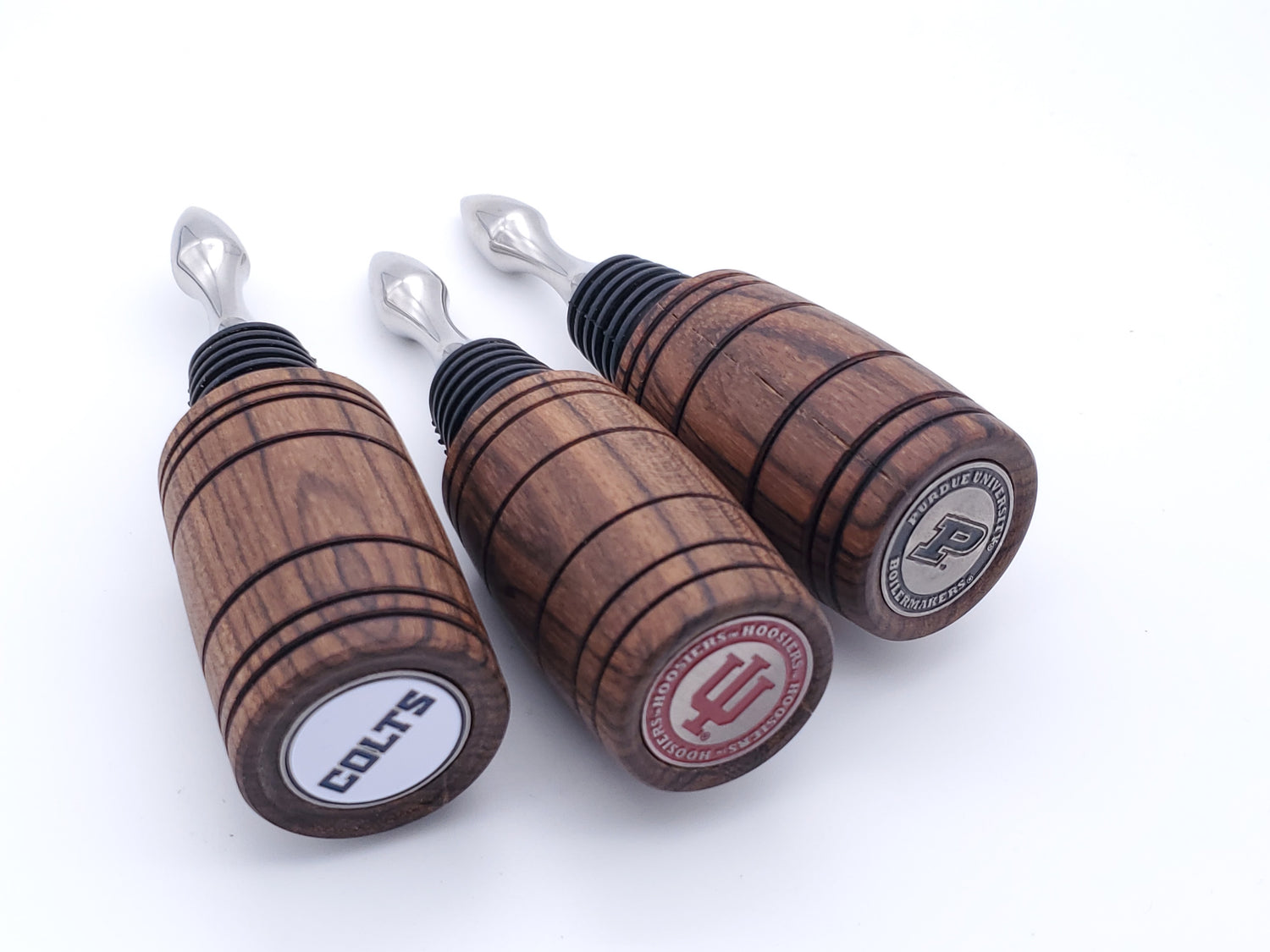 Team Spirit Bottle Stoppers || Reversible Logos || Stainless Steel image 1