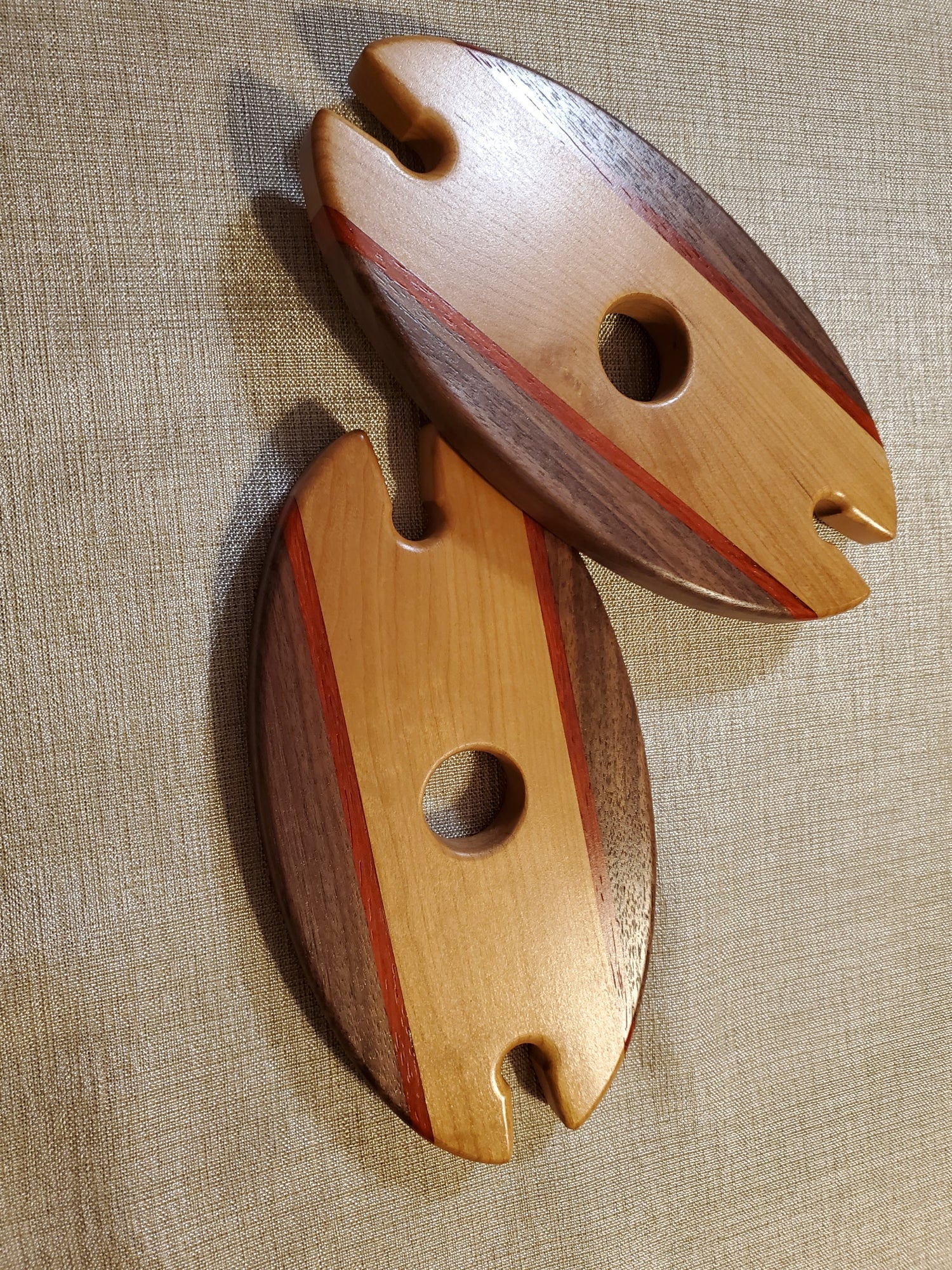 Wine Display Caddy Cherry, Walnut, & Padauk image 0