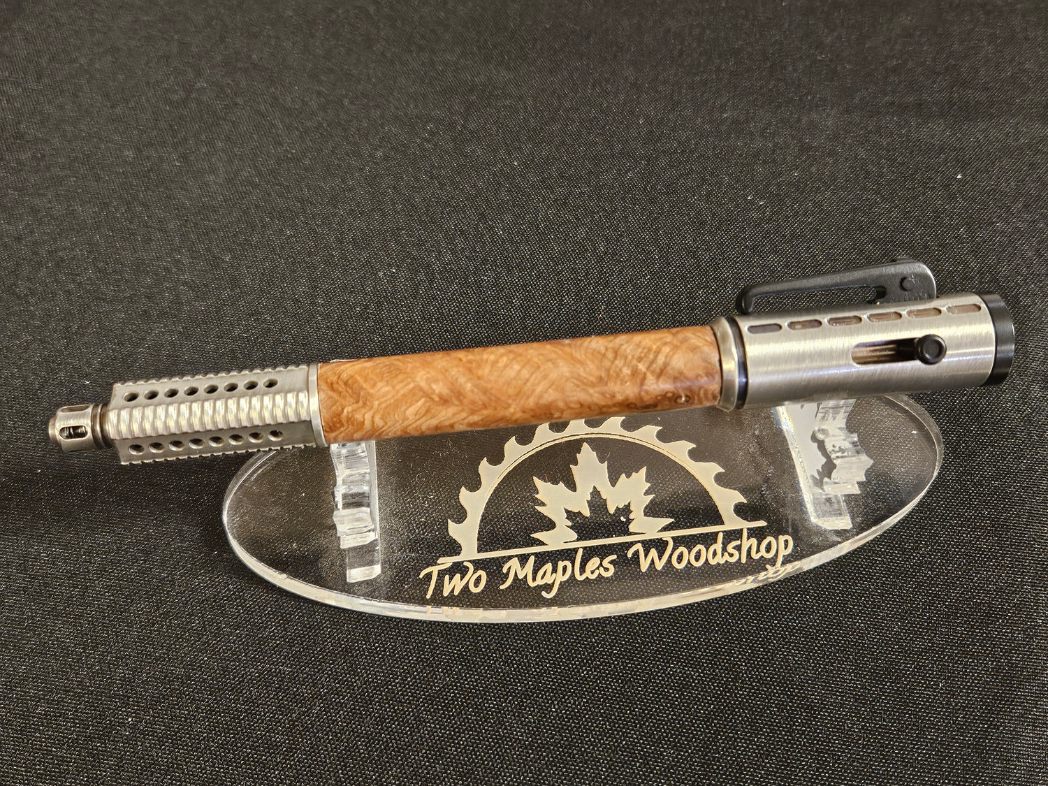 Semi-Auto Bolt Action Ballpoint Pen in Pewter