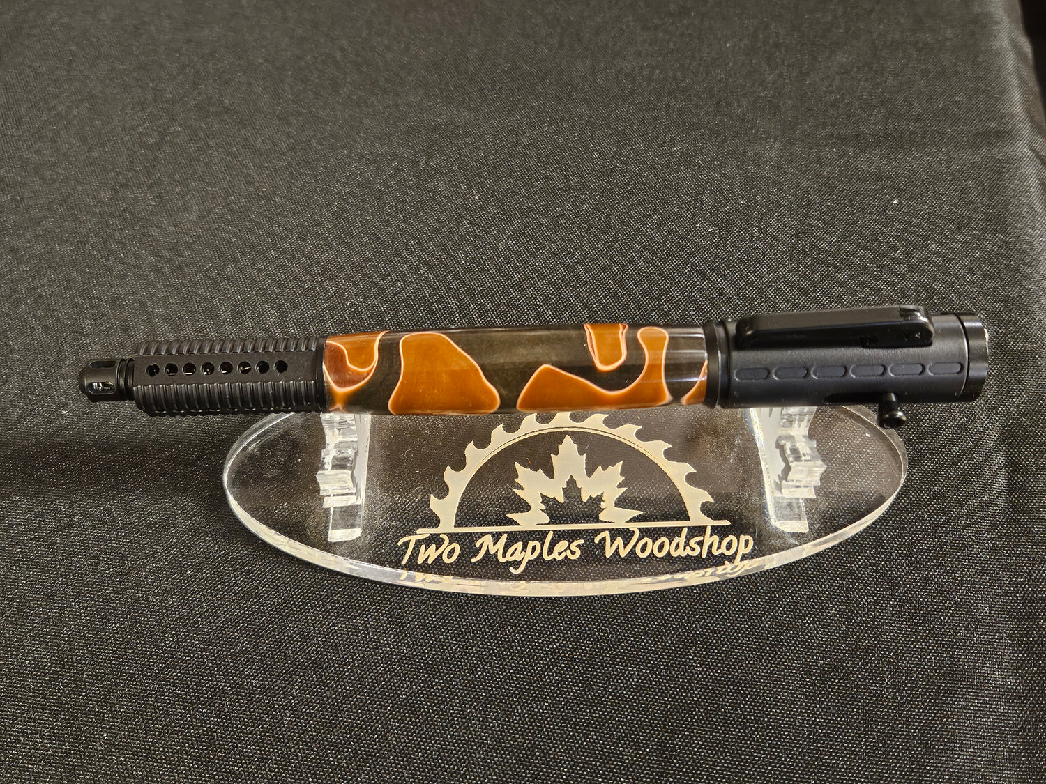 Semi-Auto Bolt Action Ballpoint Pen in Black