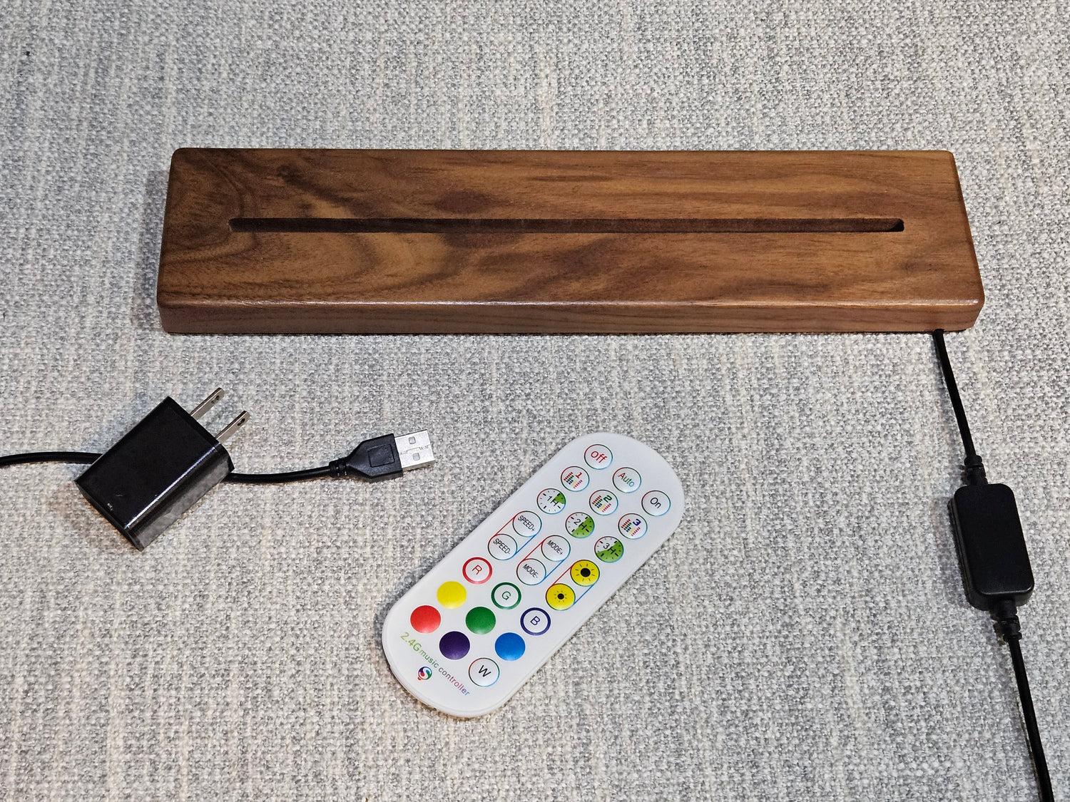 Universal 12" Hardwood LED Base (Base Only)