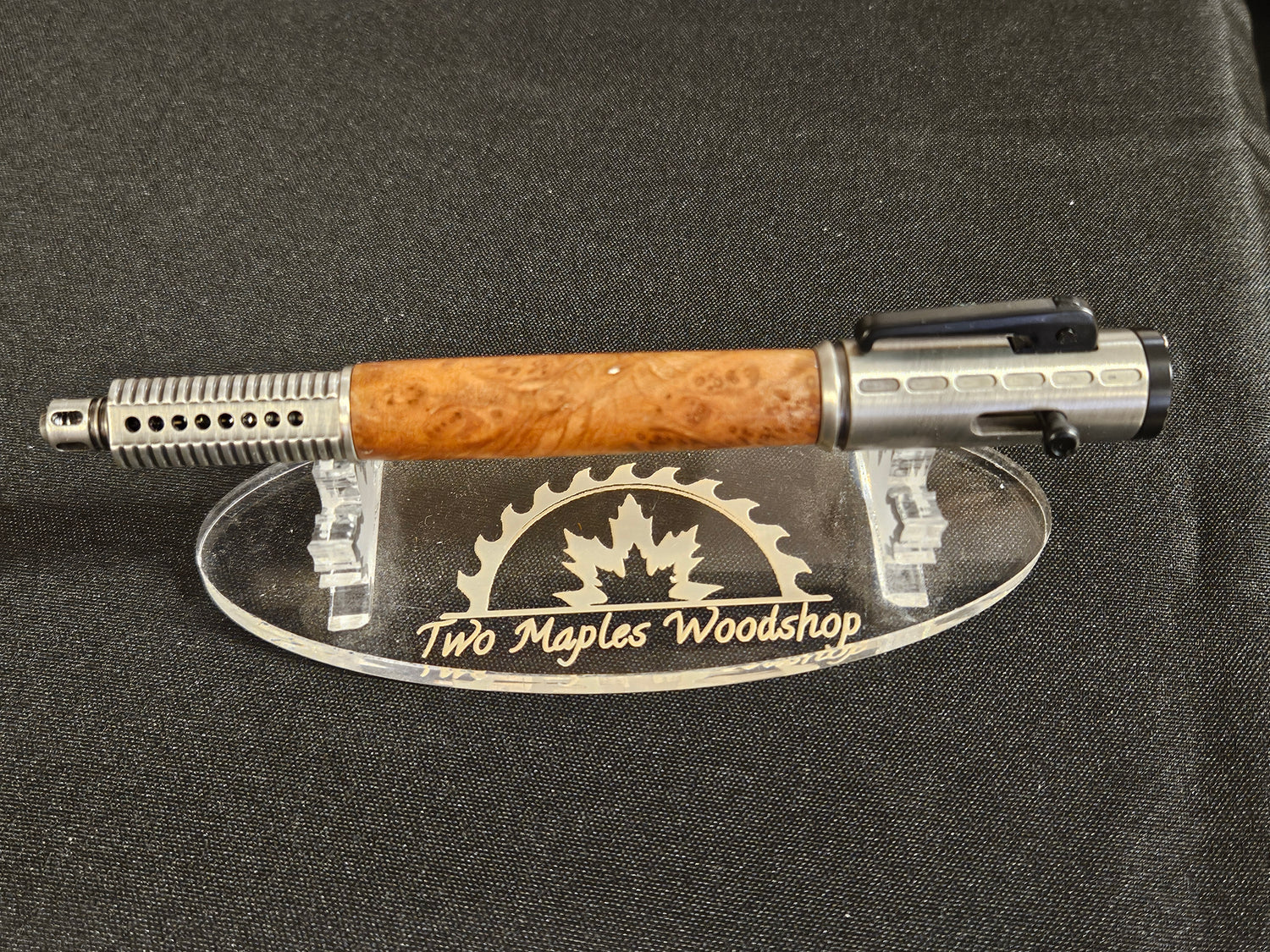 Semi-Auto Bolt Action Ballpoint Pen in Pewter