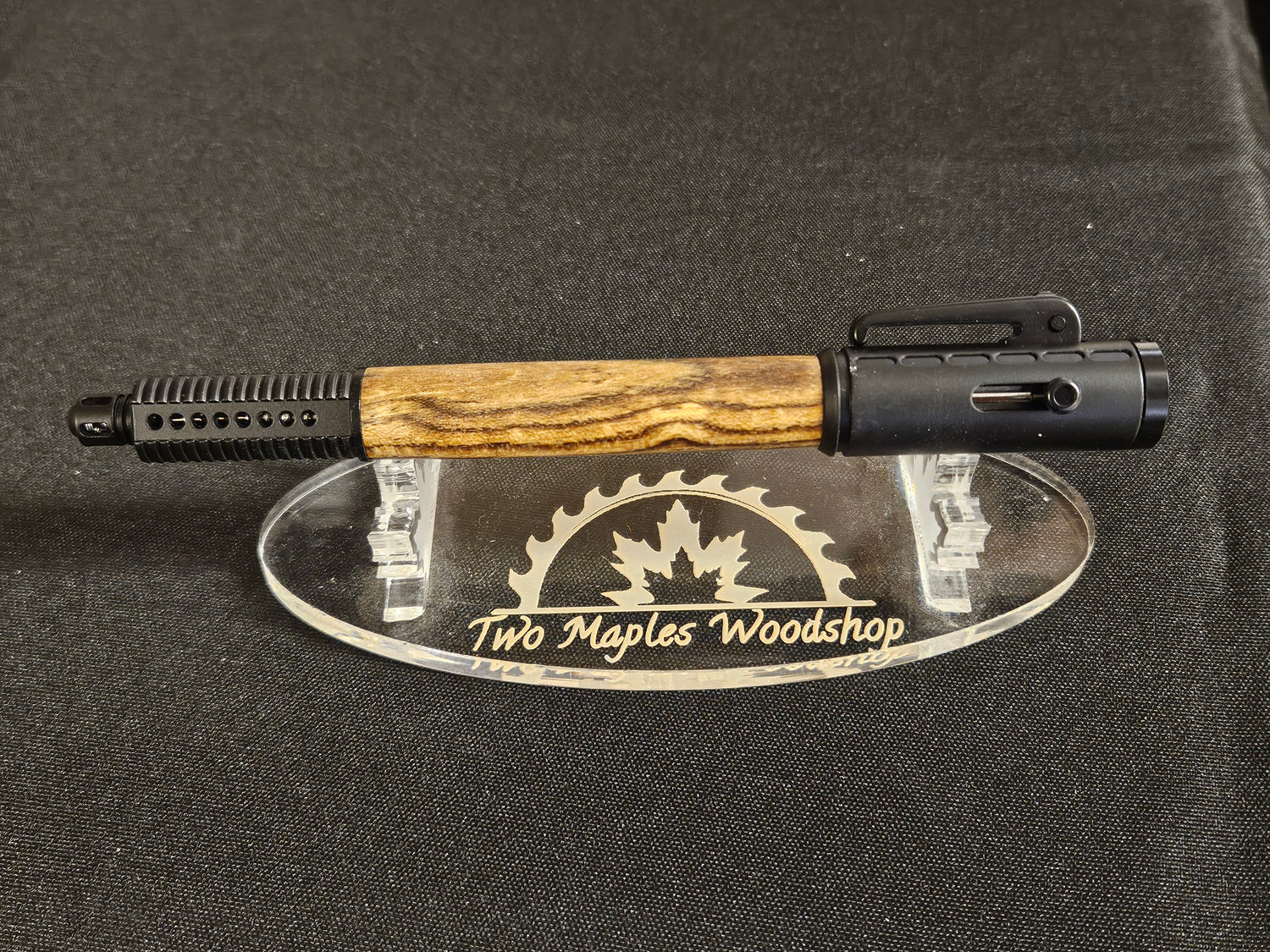 Semi-Auto Bolt Action Ballpoint Pen in Black