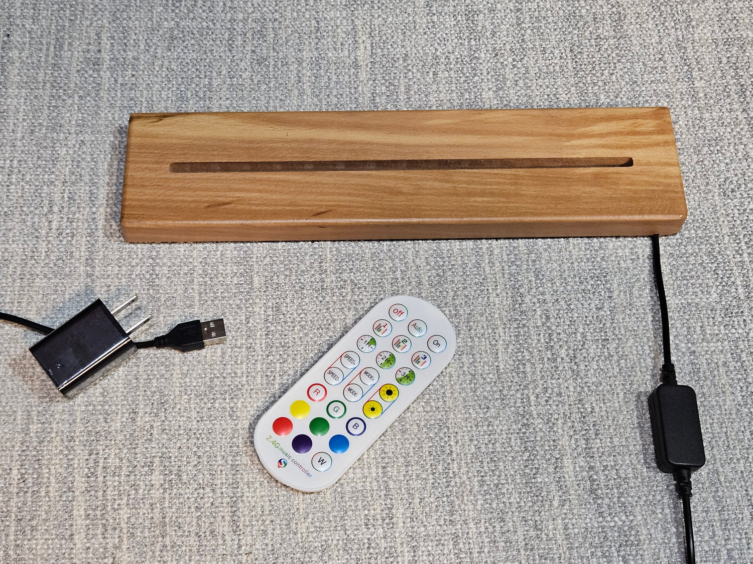 Universal 12" Hardwood LED Base (Base Only)