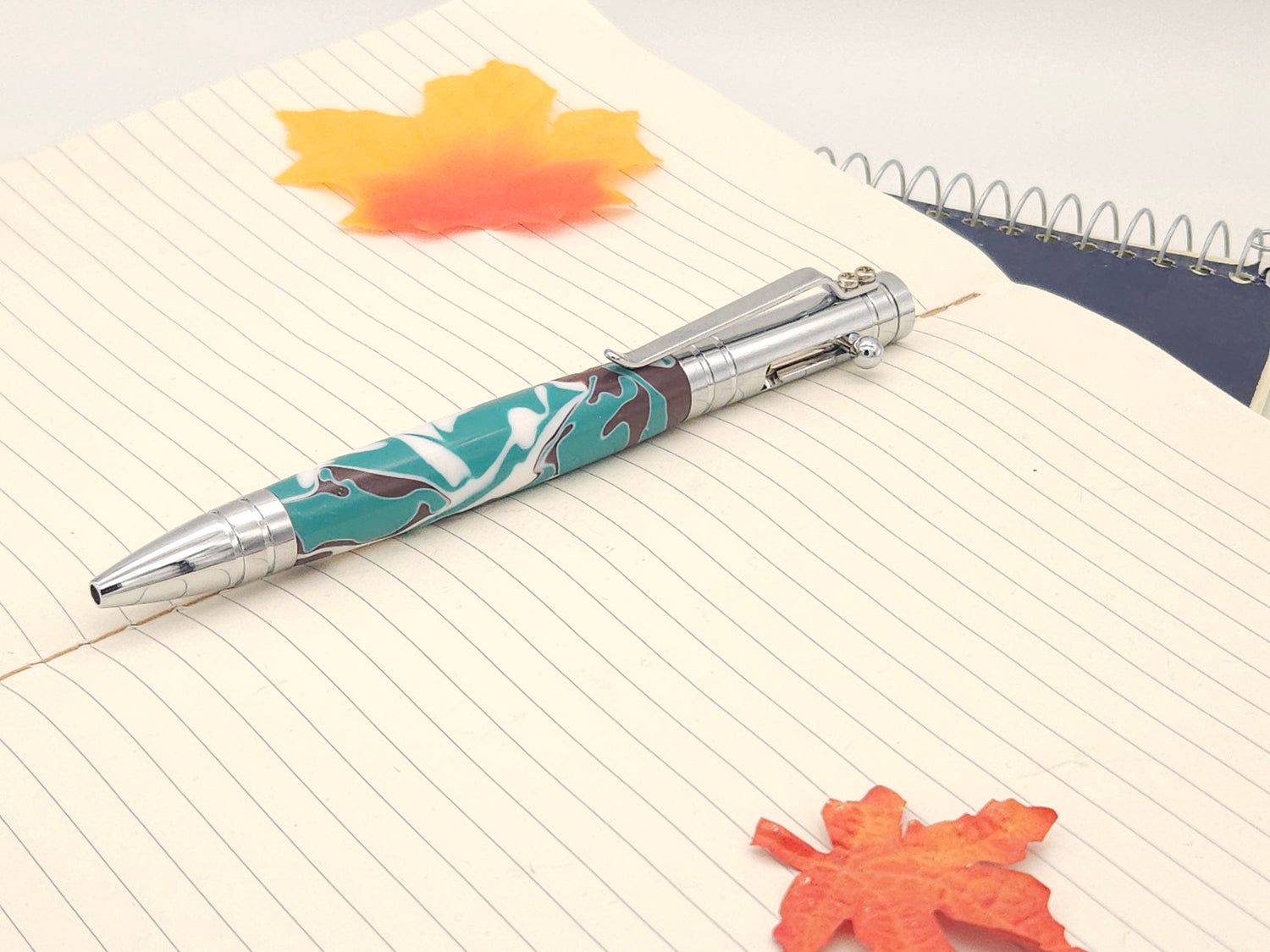 Tec Bolt Action Ballpoint Pen in Chrome Finish