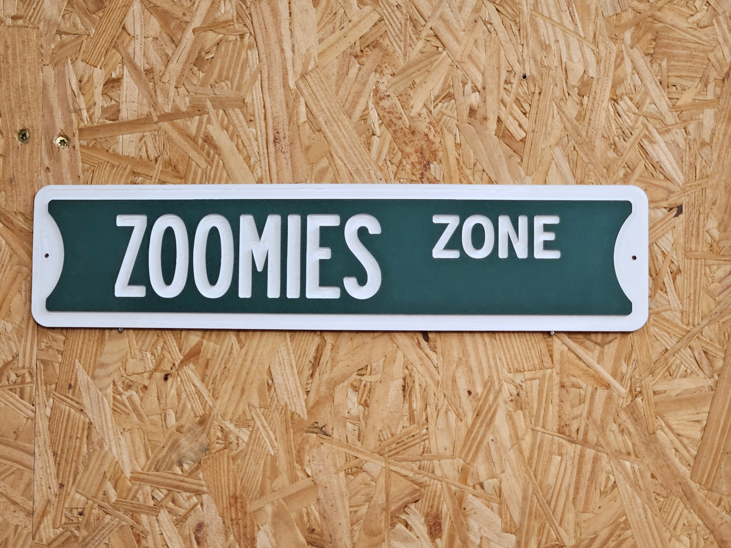 Street Sign- Zoomies Zone
